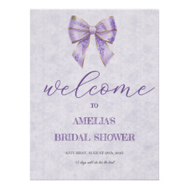 Póster Lavender Wisteria Ribbon – Japanese-Inspired