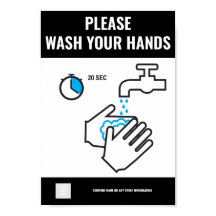Lávese las manos Poster