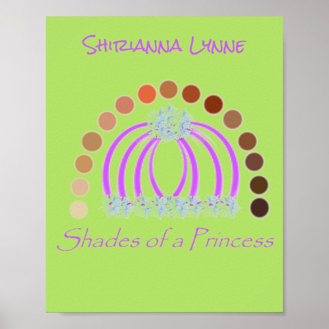 Póster LavishlyOn Shades De Una Princesa Compuesta De Arc (Frente)