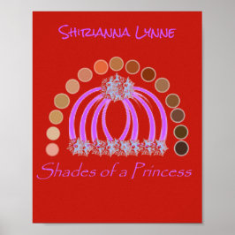 Póster LavishlyOn Shades De Una Princesa Compuesta De Arc