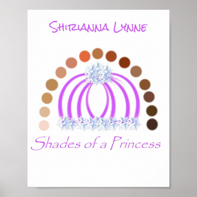 Póster LavishlyOn Shades De Una Princesa Compuesta De Arc (Frente)