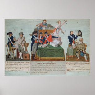 Póster Lavoisier, the Comite de Surete Generale