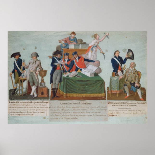 Póster Lavoisier, the Comite de Surete Generale (Frente)