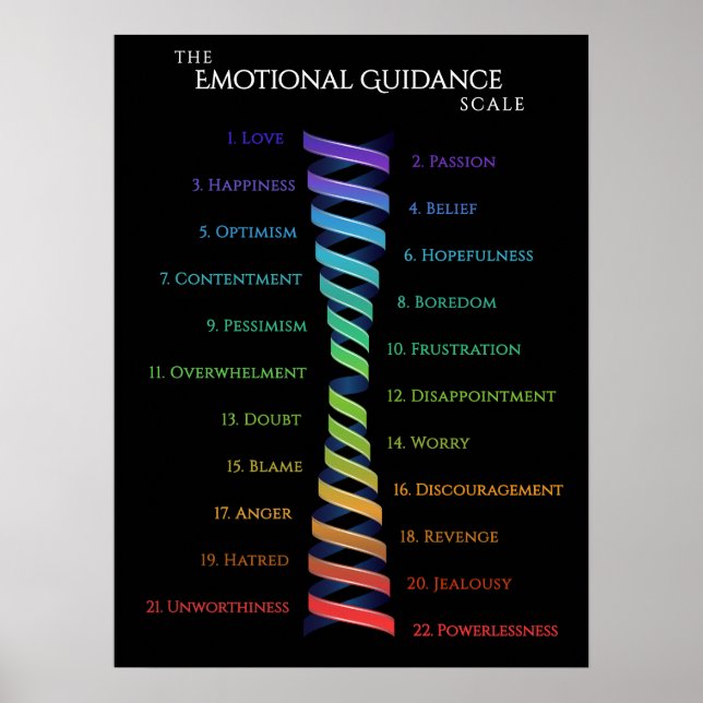 Póster Law Attraction Black Emotion Guidance Scale (Frente)