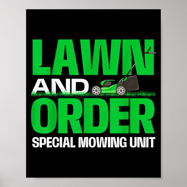 Póster Lawn And Order Special Mowing Unit - Lawn Mower Ga (Frente)