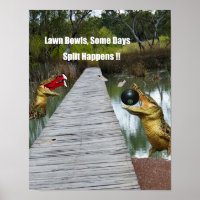 Lawn Bowls Australia Split Happens, Poster