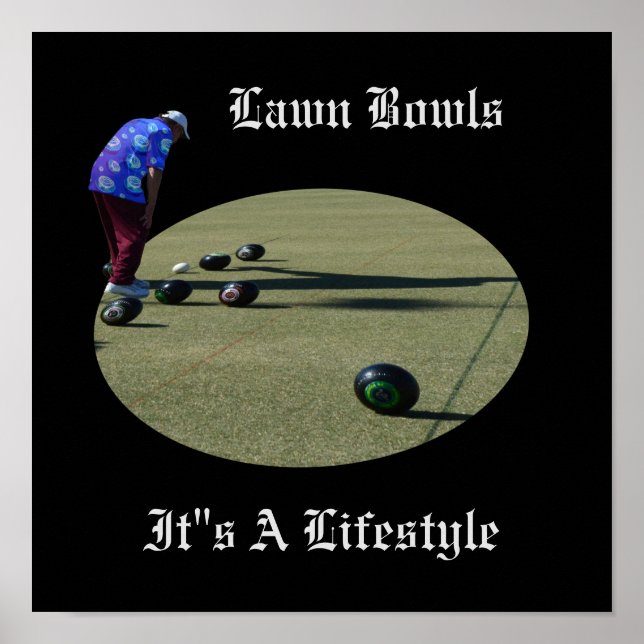 Póster Lawn Bowls Is A Lifestyle, (Frente)