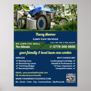 Póster Lawn-Mower, Lawn Care Services