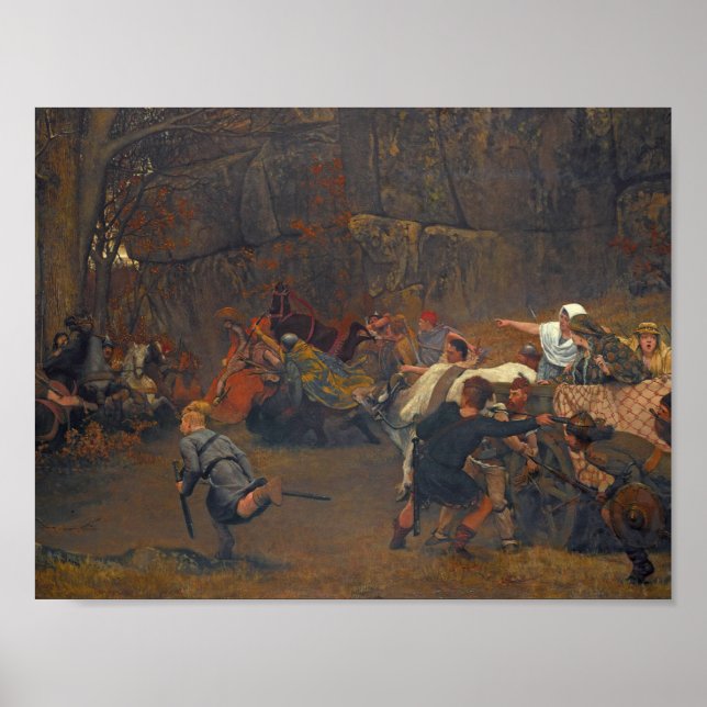 Póster Lawrence Alma-Tadema - Gunthram Bose Y Su (Frente)