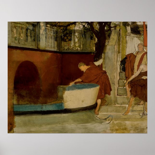 Póster Lawrence Alma-Tadema - La Embarcadura En La Barcaz (Frente)