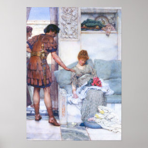 Póster Lawrence Alma-Tadema - un saludo reservado