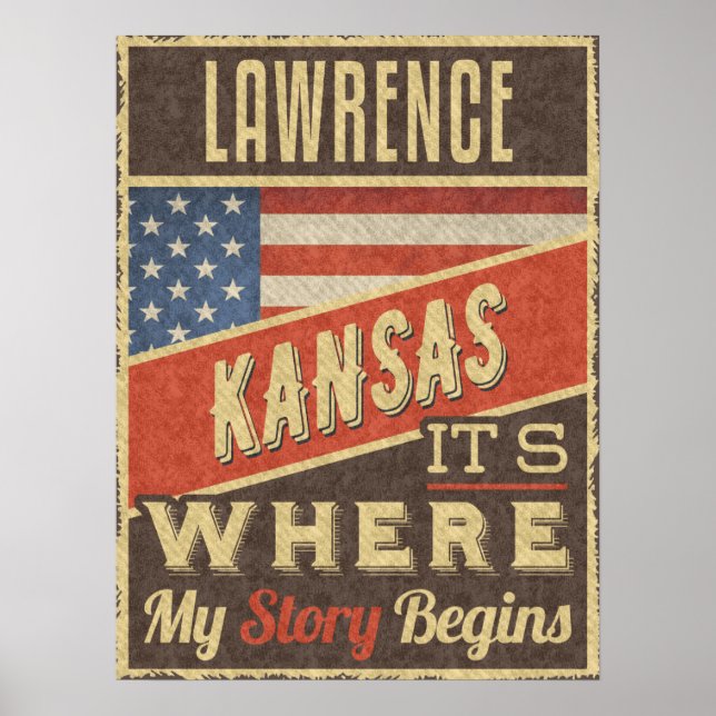 Póster Lawrence Kansas (Frente)