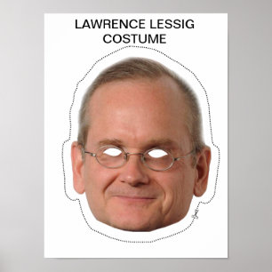 Póster Lawrence Lessig Costume