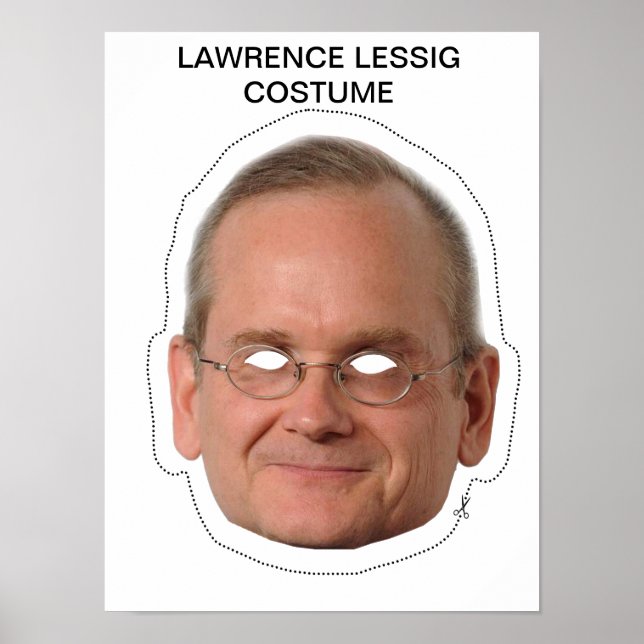 Póster Lawrence Lessig Costume (Frente)