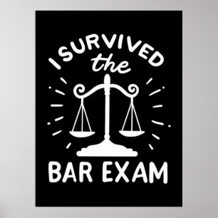 Póster Lawyer Survived The Bar Exam