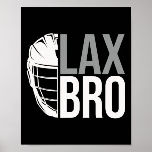 Póster Lax Bro Funny Lacrosse Player Boy Kids