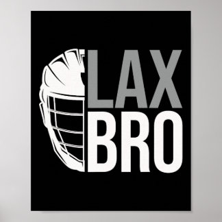 Póster Lax Bro Funny Lacrosse Player Boy Kids