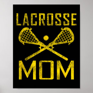 Póster Lax Mom Lacrosse Mamá jugadora favorita Día de la 