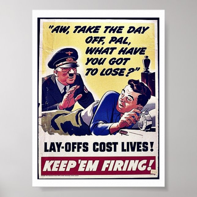 Póster ¡Lay Offs Costó Vidas! (Frente)