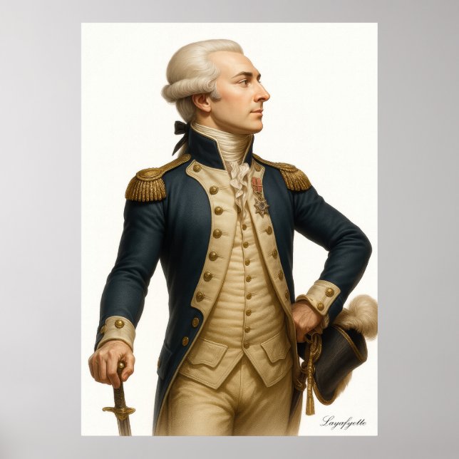 Póster Layafyette - French Revolution Archival Art Print (Frente)