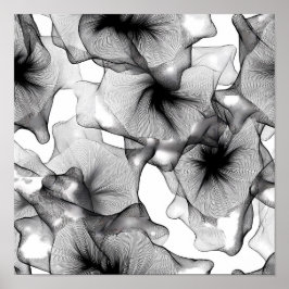 Póster Layered Lace Labyrinth Decoupage Template Line Art