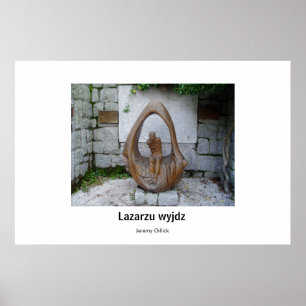 Póster Lazarzu wyjdz Sculpture