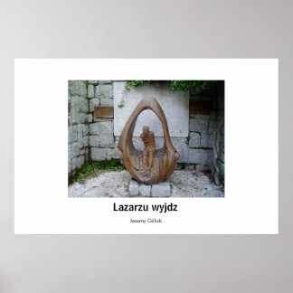 Póster Lazarzu wyjdz Sculpture