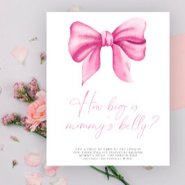 Póster Lazo rosa - qué grande es la barriga de mamá juego