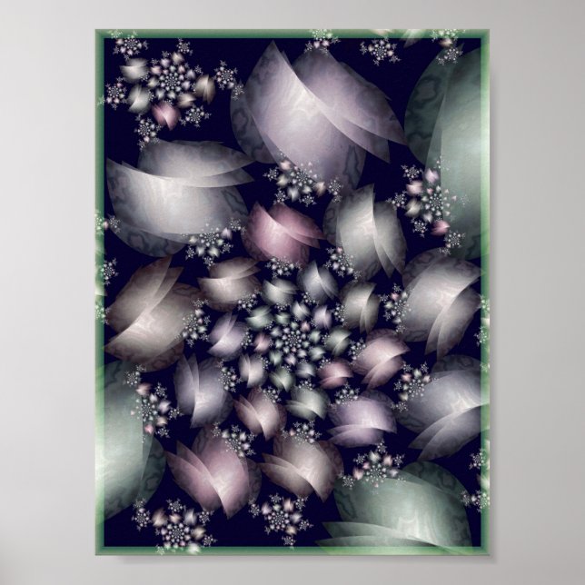 Póster lazos de seda regados julia (Frente)