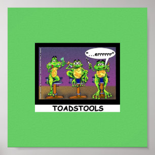 Póster Lazy Frogs alias Toadstools Funny Poster