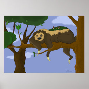 Póster Lazy Sloth Poster