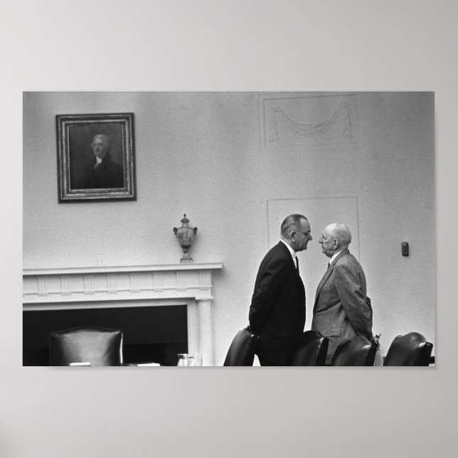 Póster LBJ Dando El Tratamiento (Frente)