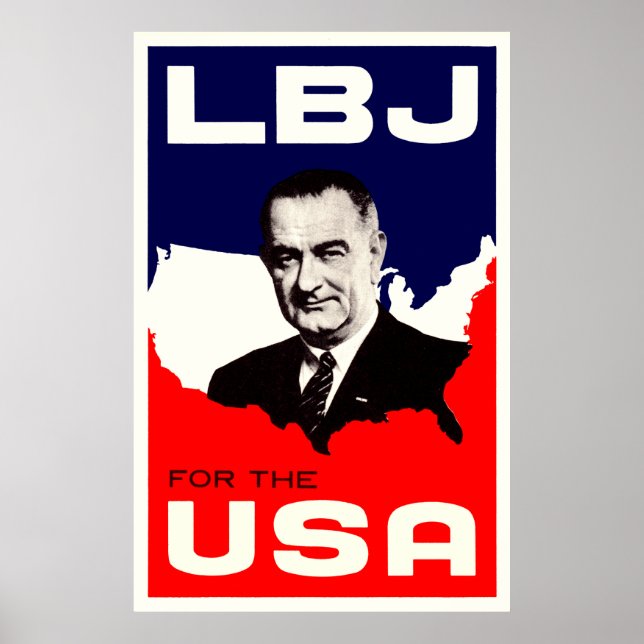 Póster LBJ de 1964 para Estados Unidos (Frente)