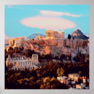 Póster ldp Atenas - Acrópolis - panorama -