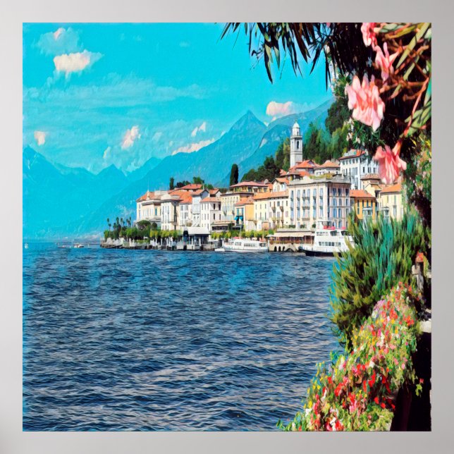 Póster ldp BELLAGIO - Lago Como - (Frente)