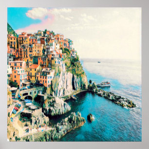 Póster ldp Cinque Terre - Manarola
