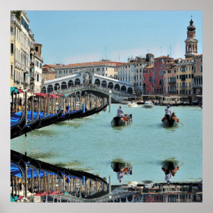 Póster ldp RIALTO BRIDGE - Venecia - Canal Grande