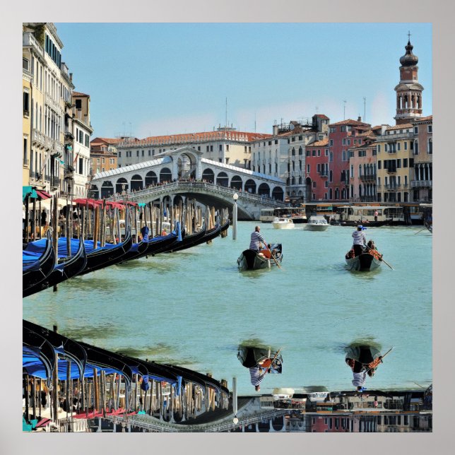 Póster ldp RIALTO BRIDGE - Venecia - Canal Grande (Frente)