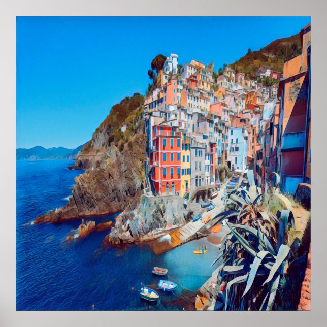 Póster ldp RIOMAGGIORE - Cinque Terre - (Frente)