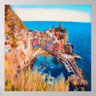 Póster ldp VERNAZA - Cinque Terre -