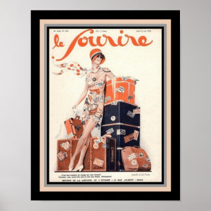 Póster Le 1929 Sourire french Deco