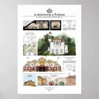 Póster Le Architetture di Pinocchio