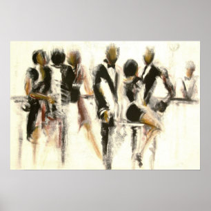 Póster Le bar du vernissage