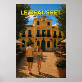 Póster Le Beausset, France – Vintage Travel Poster