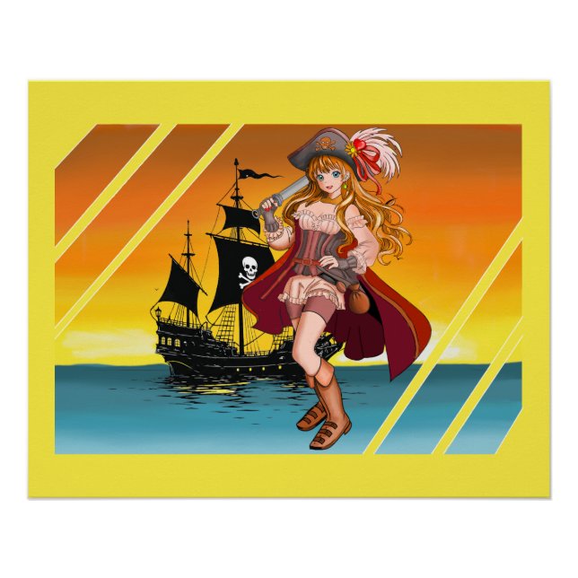 Póster Le belle pirate. (Anverso)