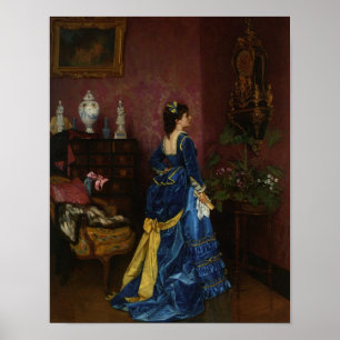 Póster Le Blue Robe, Auguste Toulmouche
