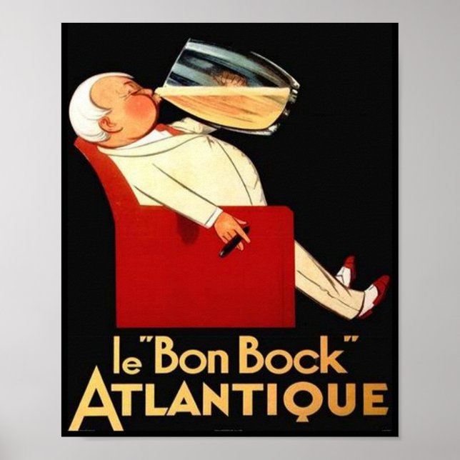 Póster le Bon Bock Atlantique (Frente)