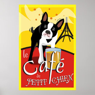 Póster Le Cafe de Chien pequeno (jour)