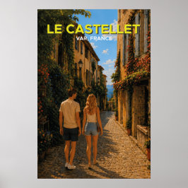 Póster Le Castellet, France – Vintage Travel Poster