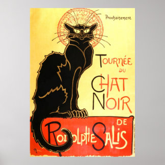 Póster Le chat noir, cartel original